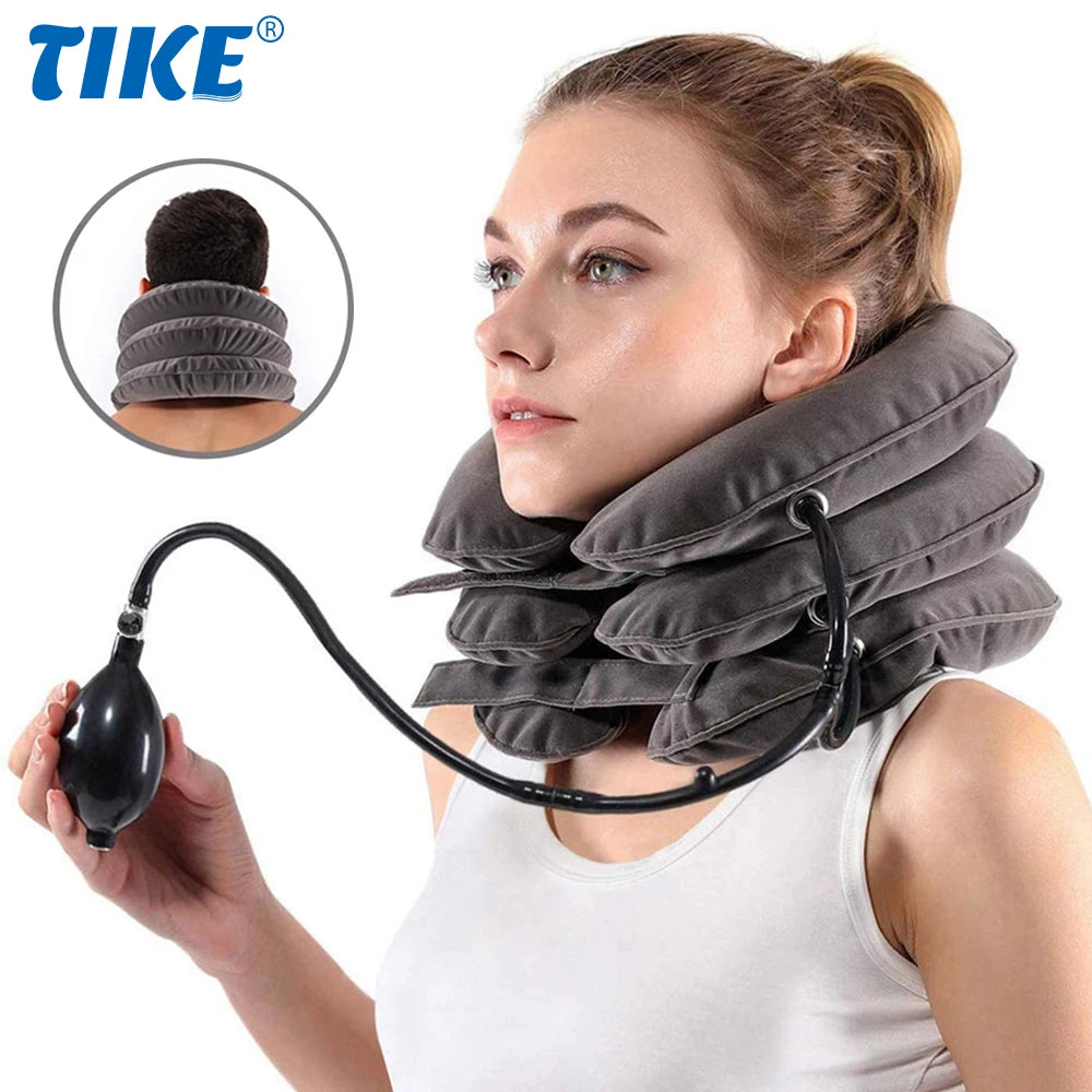 Cervical Neck Traction Device,Relief for Chronic Neck & Shoulder Alignment Pain