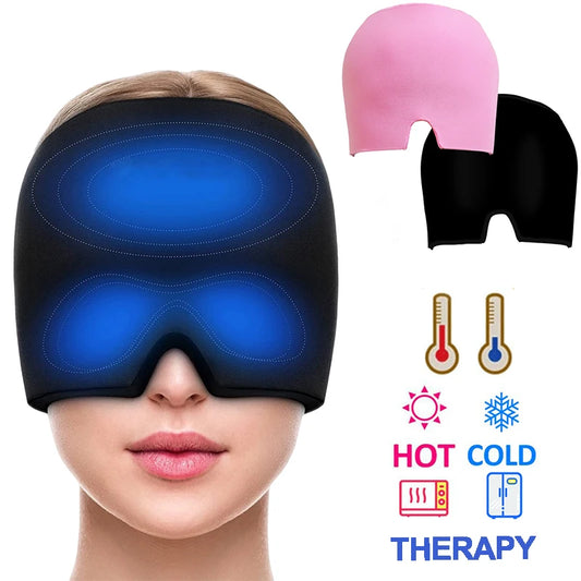 Gel Ice Headache Migraine Relief Hat Cold Compress Therapy