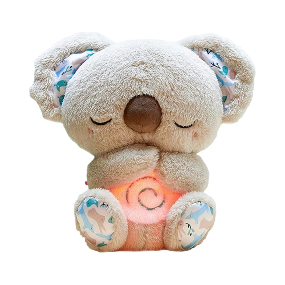 Baby Plush Doll Breathing Bear Baby Soothing Otter Toy Kids Music Sleep