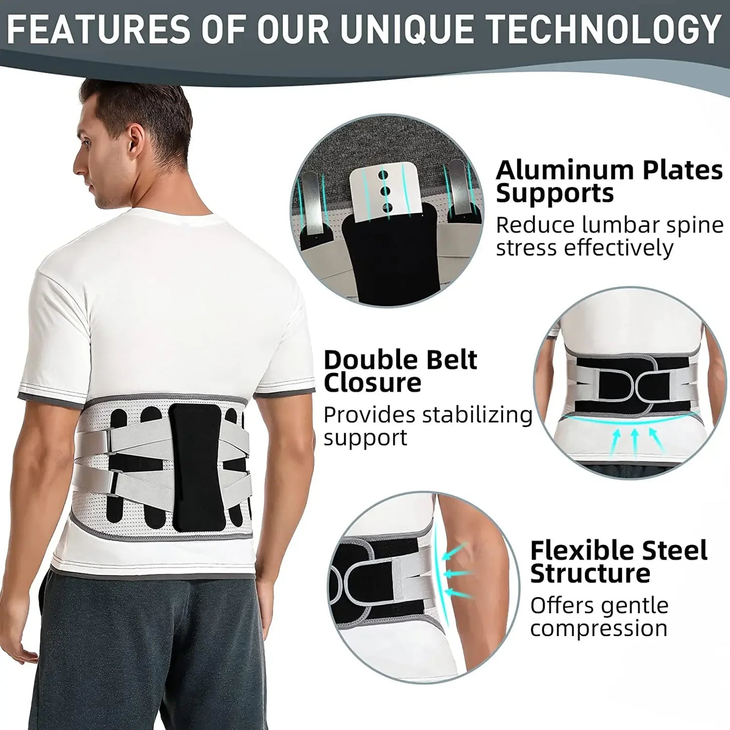 Lumbar Support Belt Disc Herniation Orthopedic Strain Pain Relief