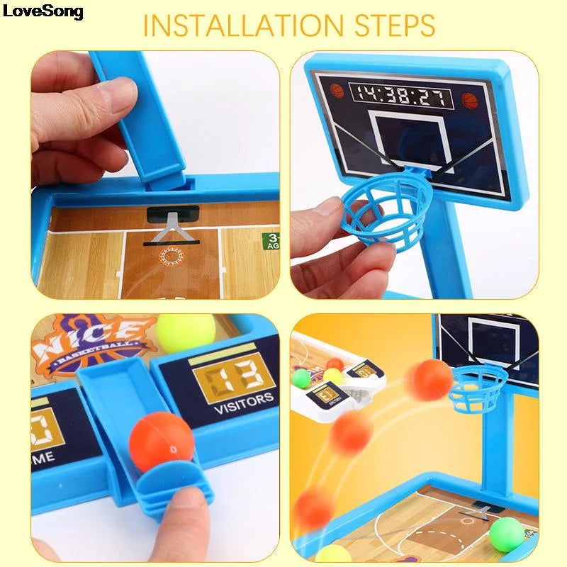 Children Basketball Stand Desktop Shooting Game Machine Educational