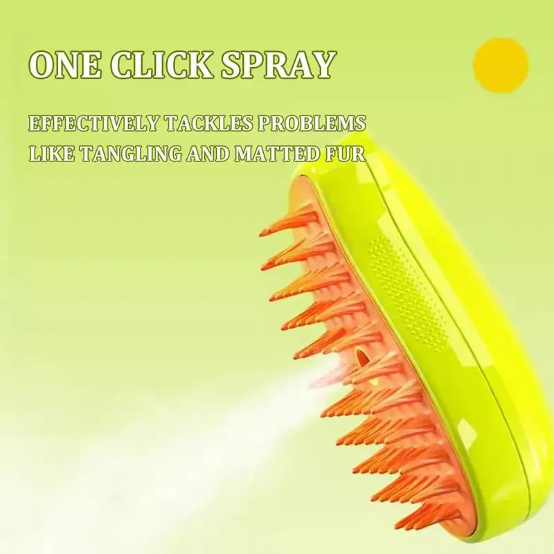 Steamy Dog Brush Electric Spray