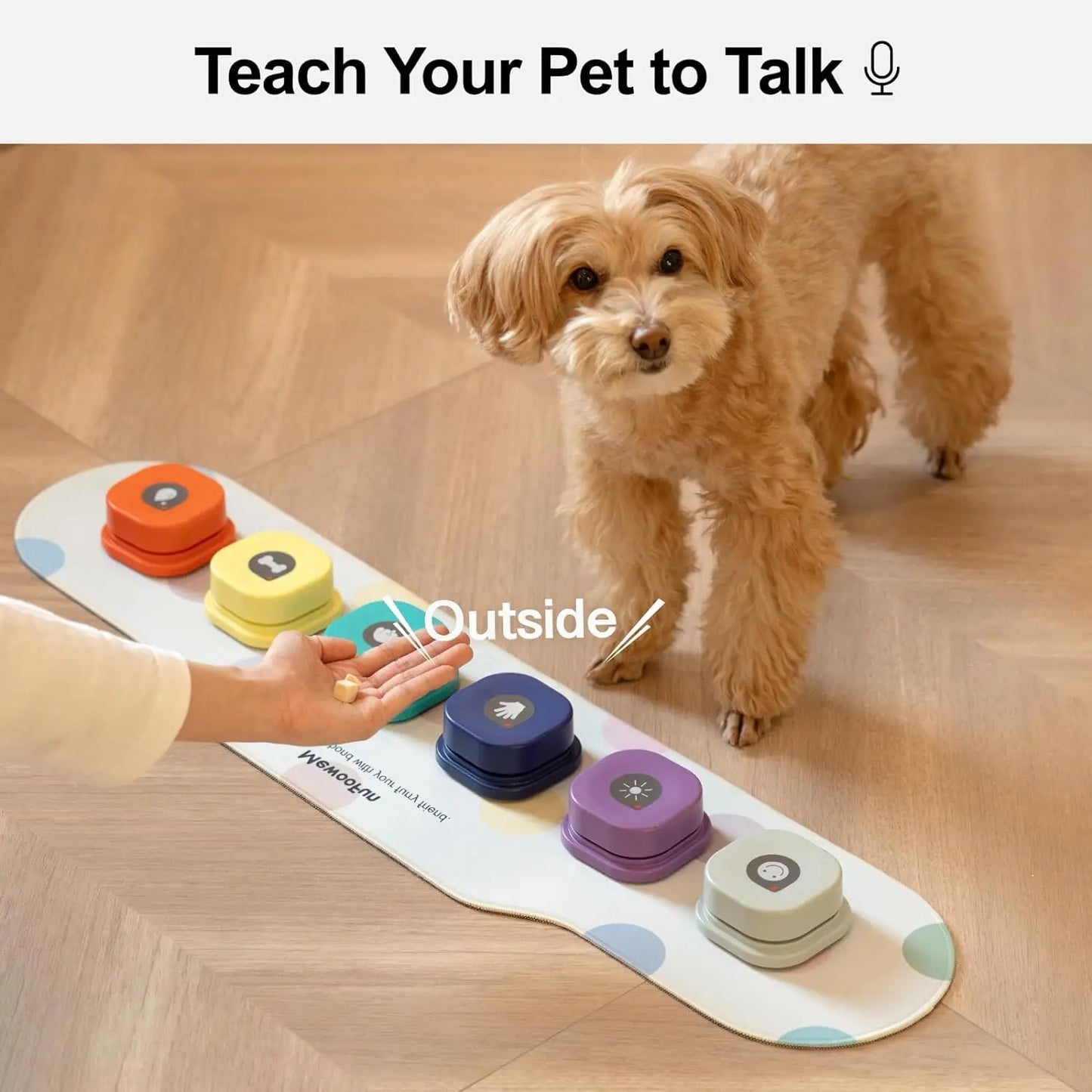 Mewoofun Voice Recording Button Pet Toys Dog Buttons for Communication Pet Training