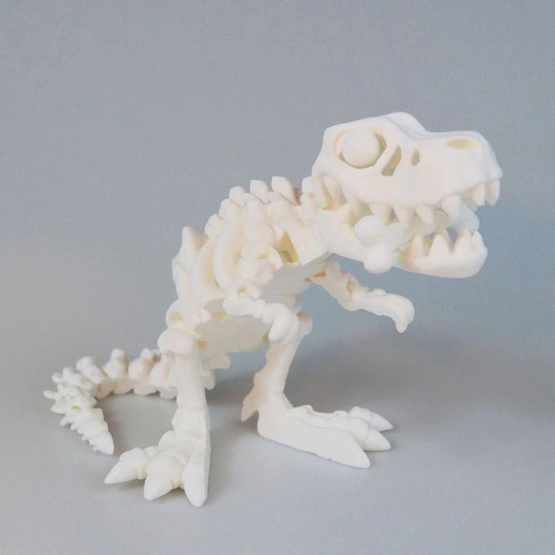 3D Printed Dragon Set Crafts Model Decoration Fidget Toy Rotatable Tyrannosaurus Rex Skeleton