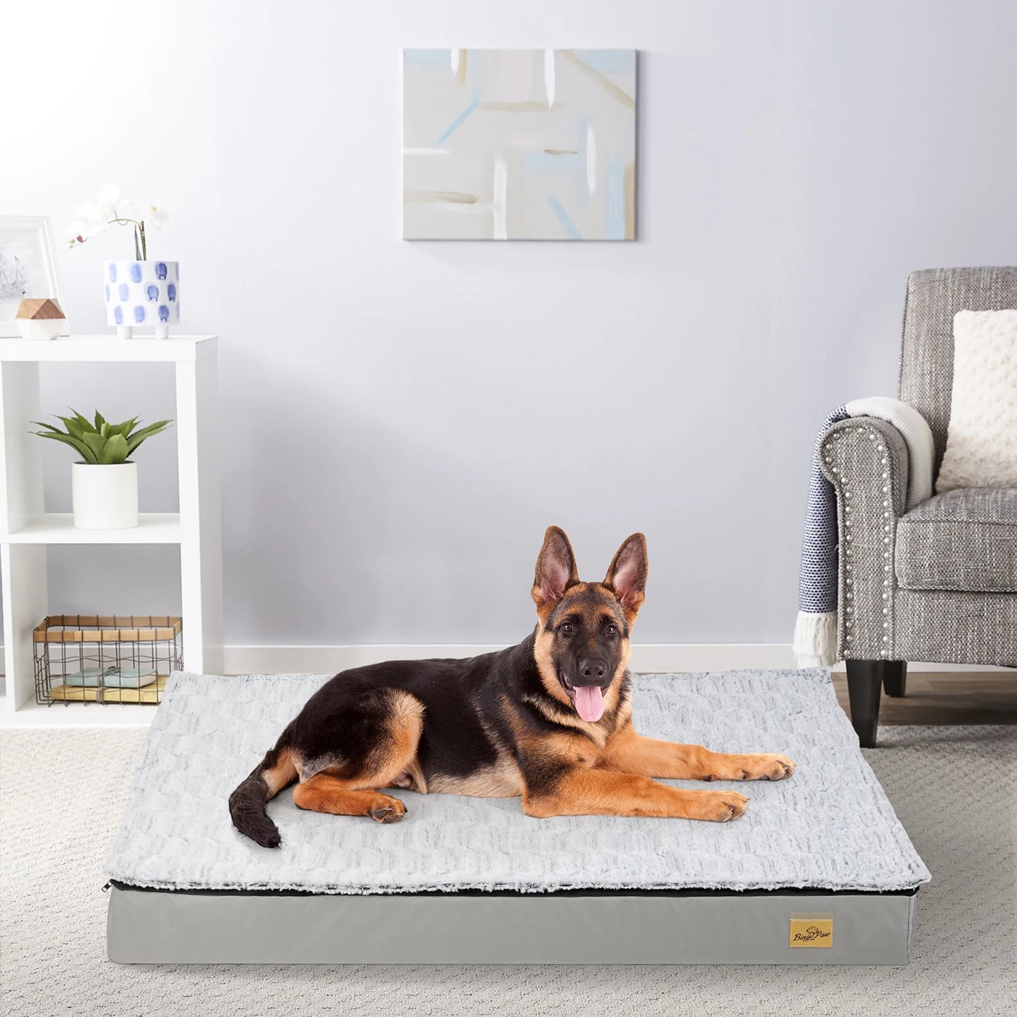 Dog Pet Sleeping Bed Waterproof Rectangle Sponge Foam