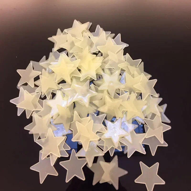 100pcs/bag Glow In The Dark Toys Luminous Star Stickers