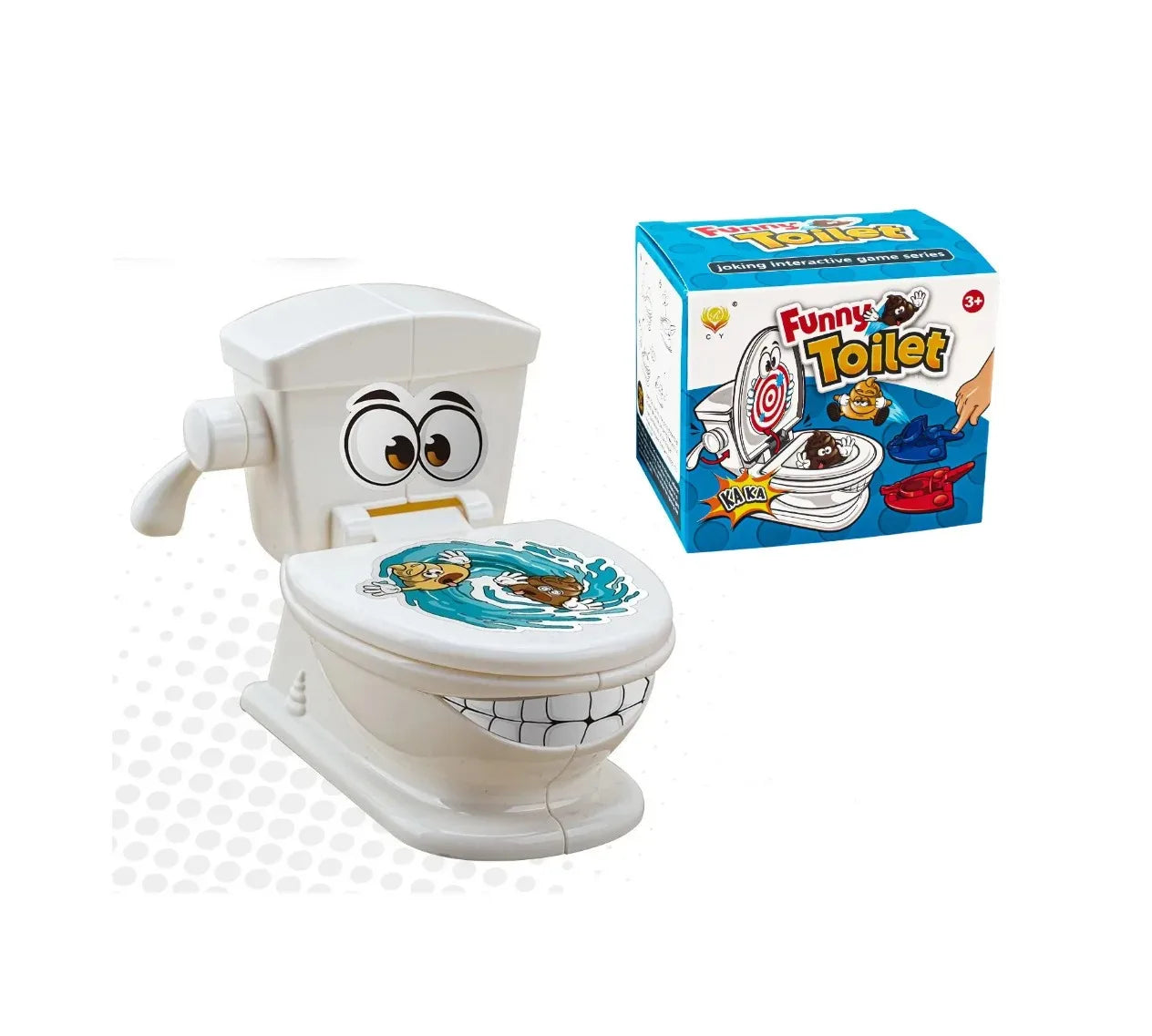 Mini Toilet Anti Stress Toys Two Person Interactive Catapult Toilet