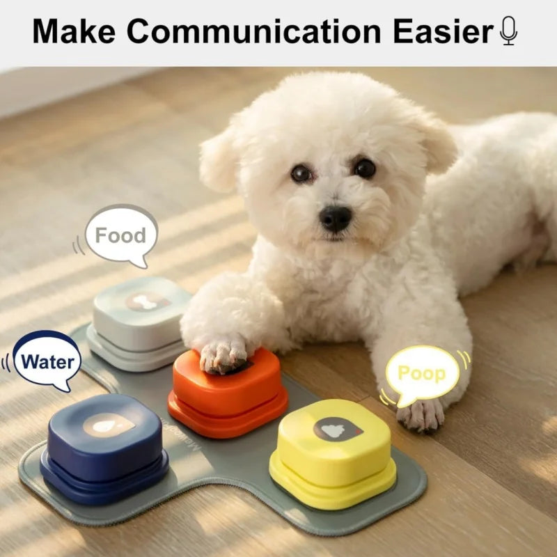 MEWOOFUN Dog Button Record Talking Pet Communication Vocal Training Interactive Toy