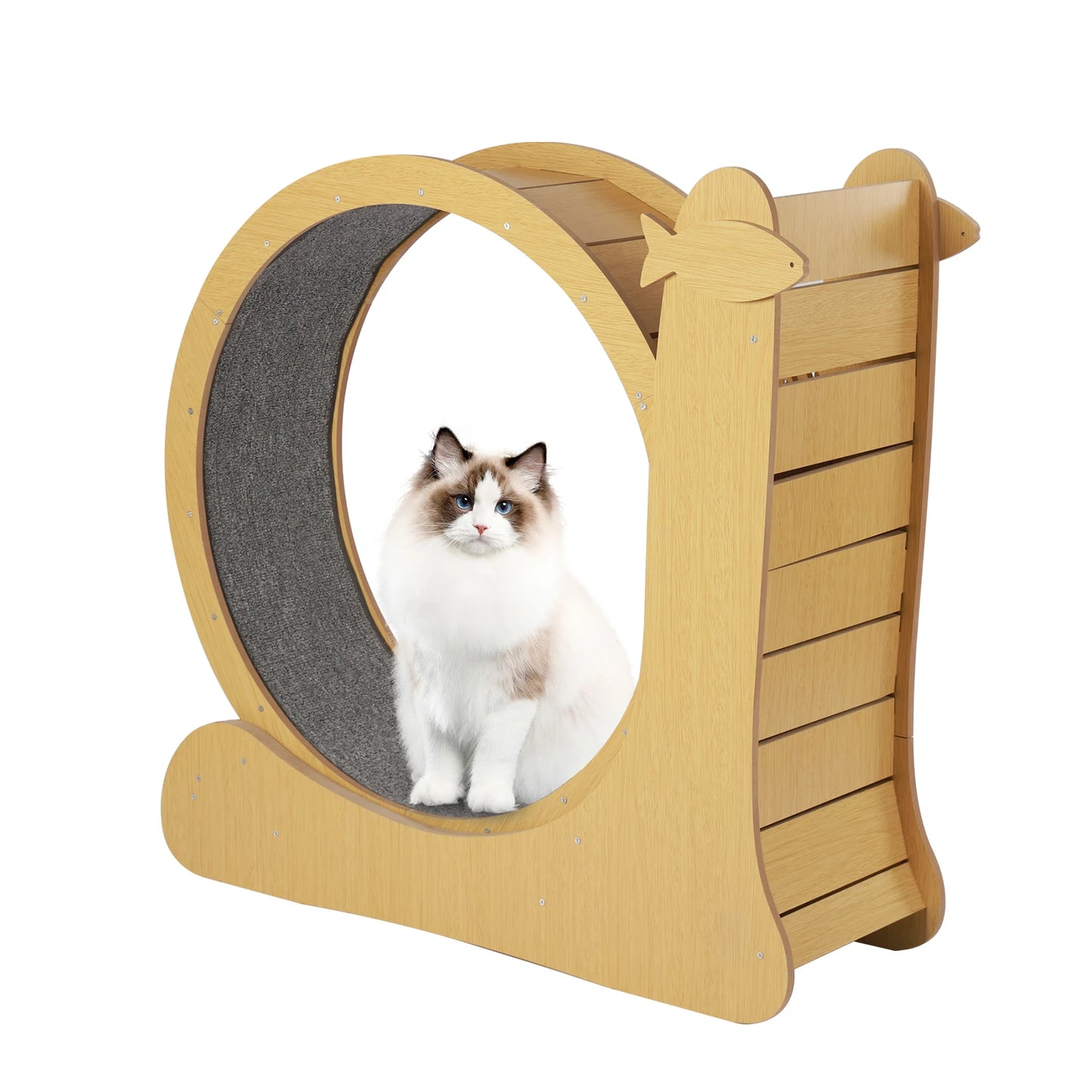 Cat Sports Wheel Large Wooden Cat Treadmill Running Wheel Cat Toy 110 * 34 * 102cm