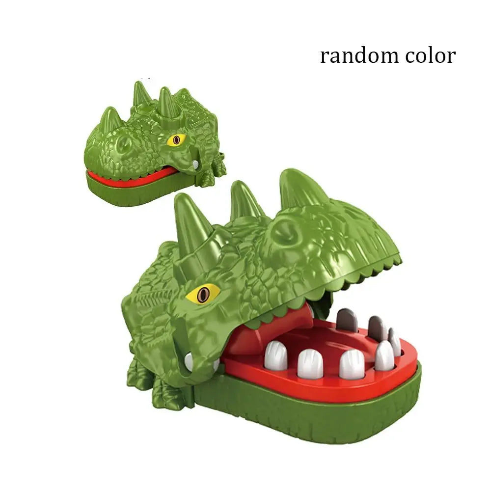 Plastic Bite Finger Toy Funny Random Color Mini Dinosaur