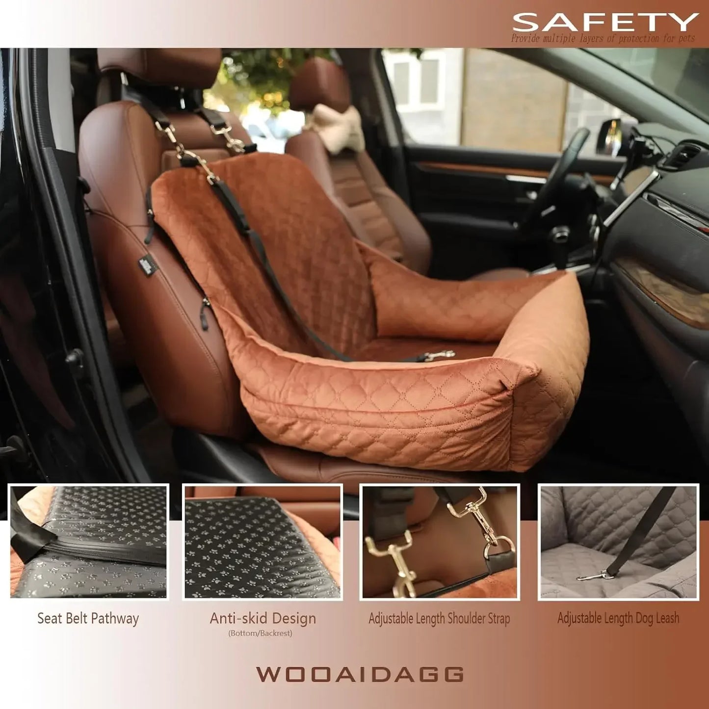 Dog Car Seat for Small Dogs,