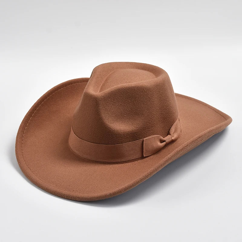 Big Wide Brim Felt Fedora Hat for Women