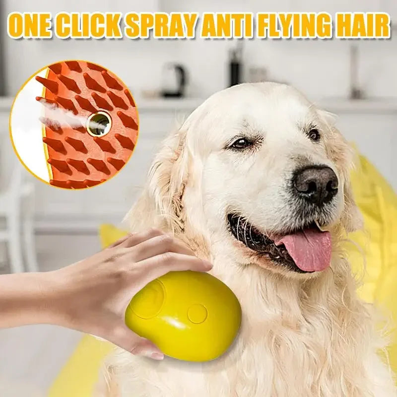 3-in-1 Electric Dog Cat Brush Spray