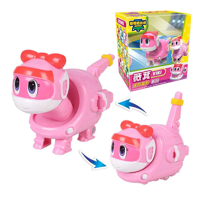 Newest Min Gogo Dino ABS Deformation Car/Airplane Action Figures