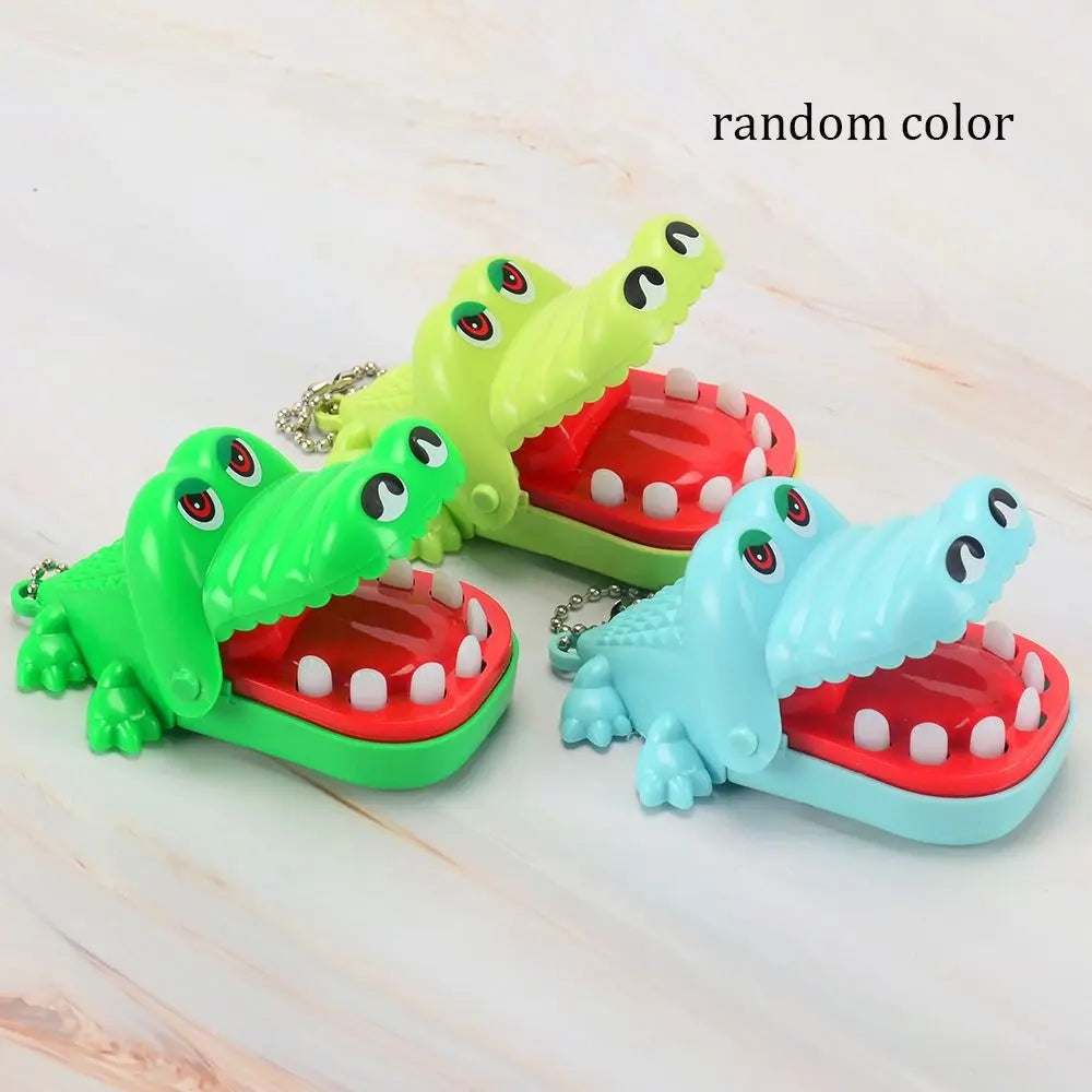 Plastic Bite Finger Toy Funny Random Color Mini Dinosaur