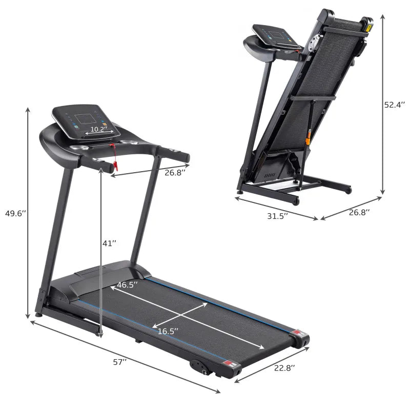 Electric Motorized Treadmill with Audio Speakers