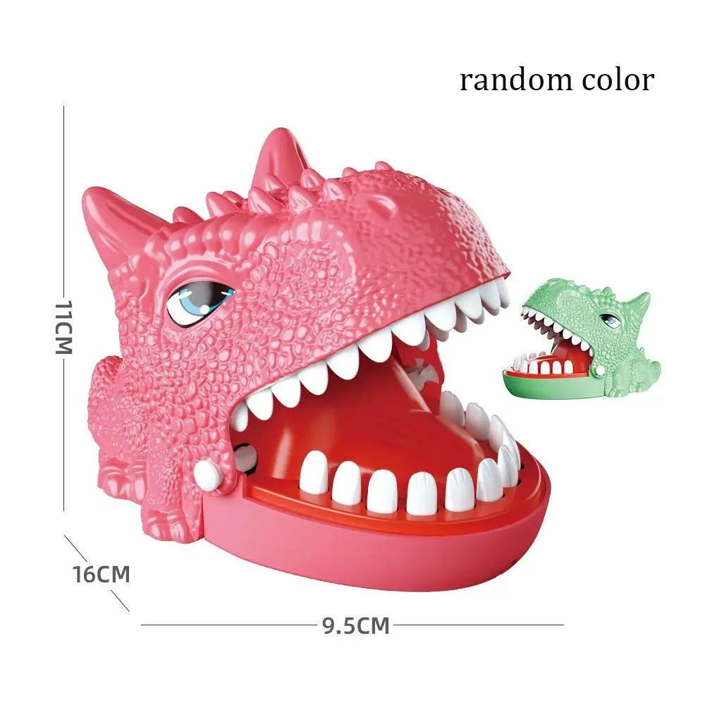 Plastic Bite Finger Toy Funny Random Color Mini Dinosaur