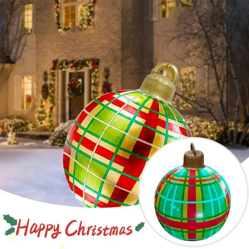 Christmas Inflatable Balloon Round PVC Large Christmas Balloon