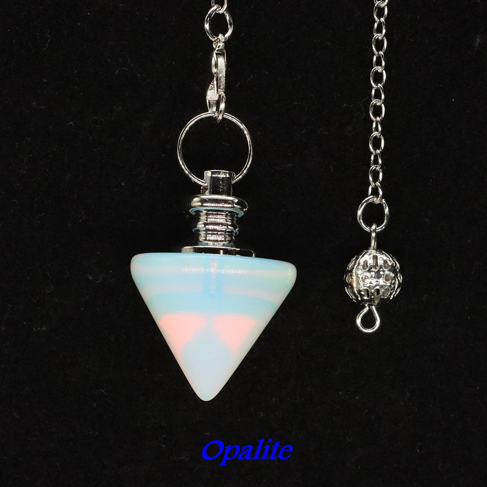 Natural Quartz Crystal Pendulum for Divination Reiki