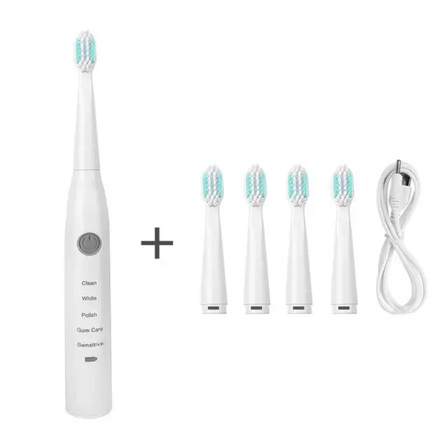 Rechargeable Sonic Electric Toothbrush | 5-speed Adjustable | Waterproof | Acoustic Vibration