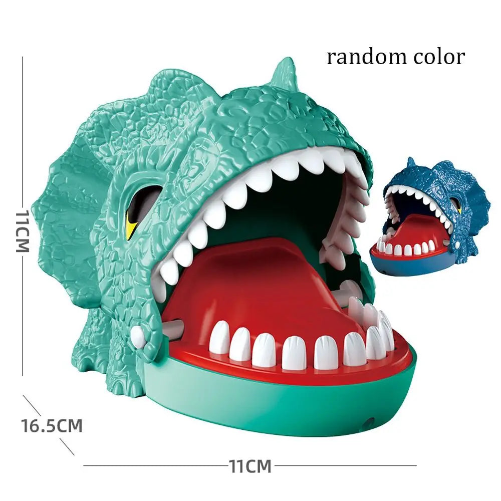 Plastic Bite Finger Toy Funny Random Color Mini Dinosaur