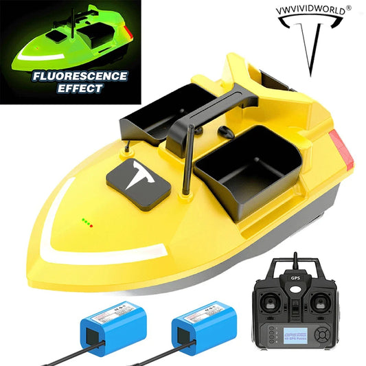 VWVIVIDWORLD 24000mAh GPS RC Fishing Bait Boat