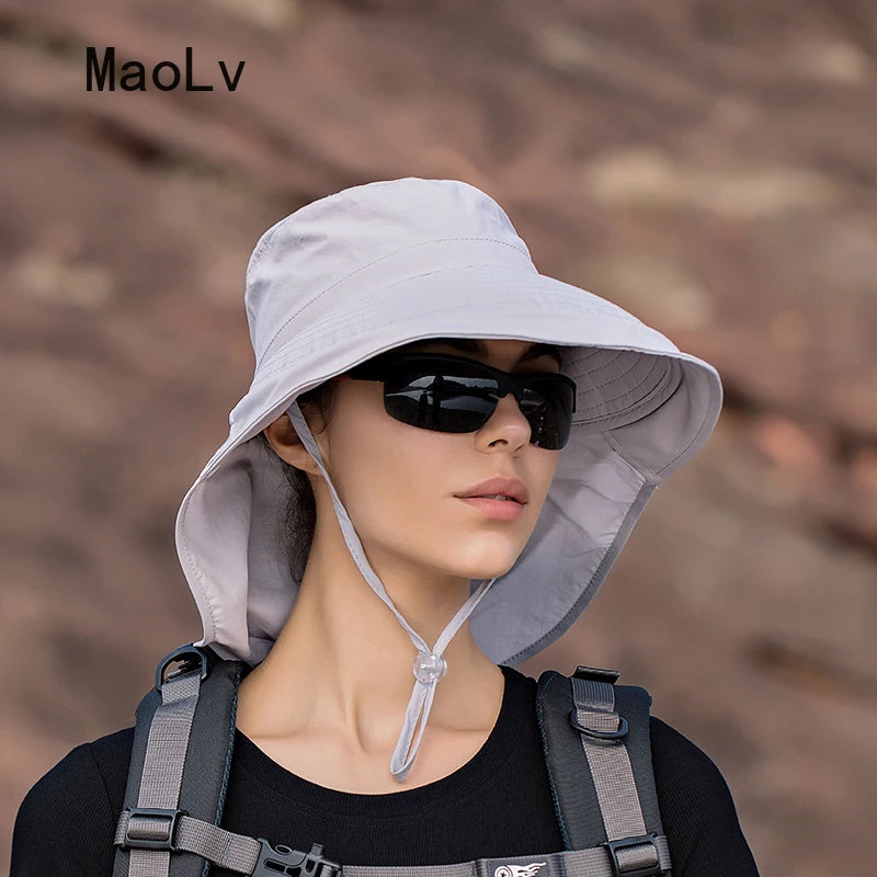 Summer Hats for Women Outdoor UV Anti Neck Protection - TotalWellnessMarketplace