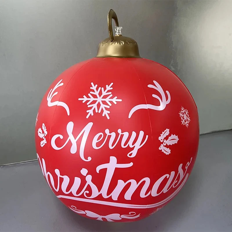 Christmas Inflatable Balloon Round PVC Large Christmas Balloon