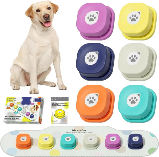 Dog Buttons Training Words Dog Talking Training Buttons Set 6 Packs