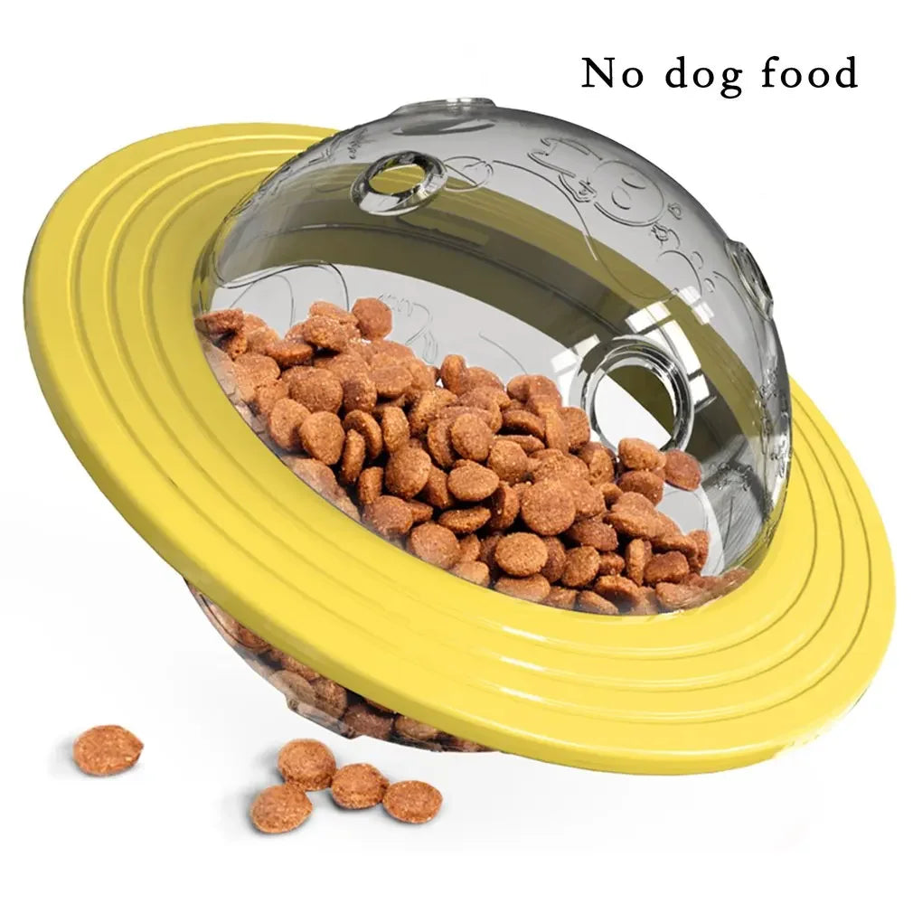 Flying Saucer Dog Game Flying Discs Toys Cat Chew Leaking Slow Food Feeder