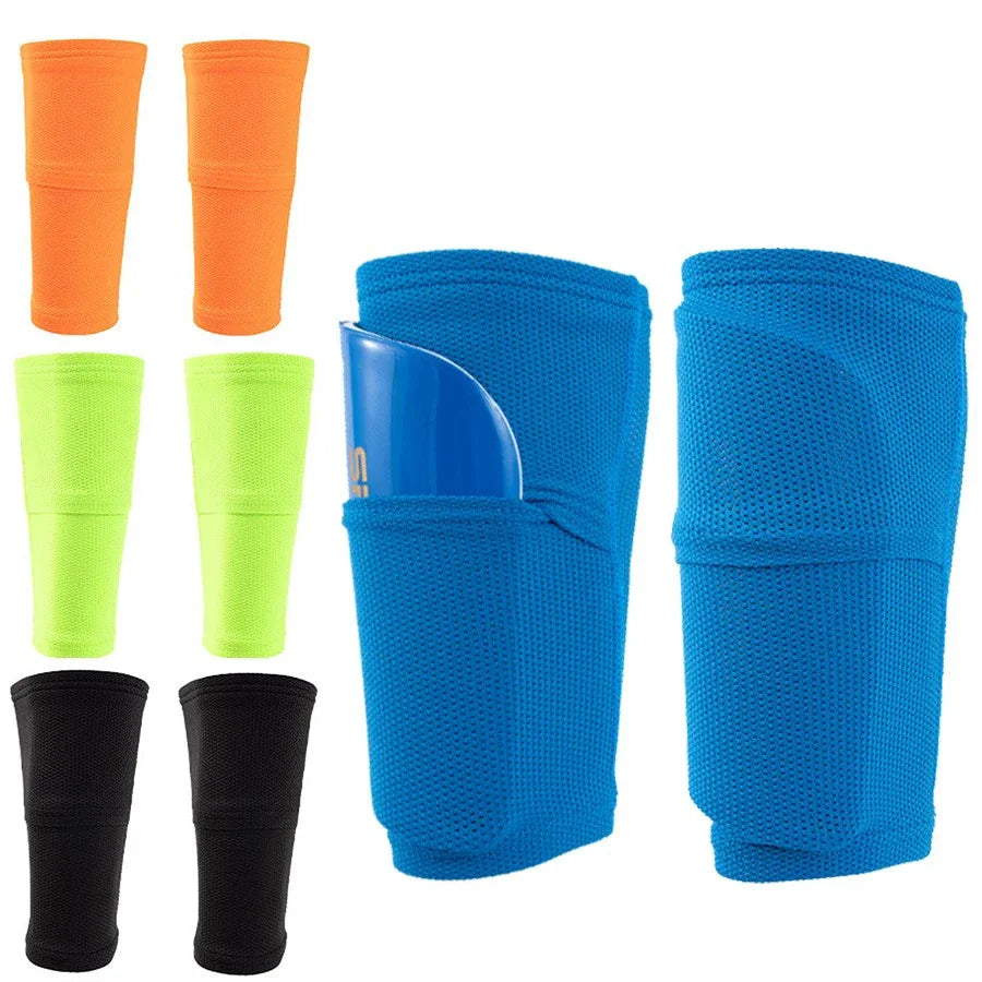 A Set Hight Elasticity Football Shin Guards Adults