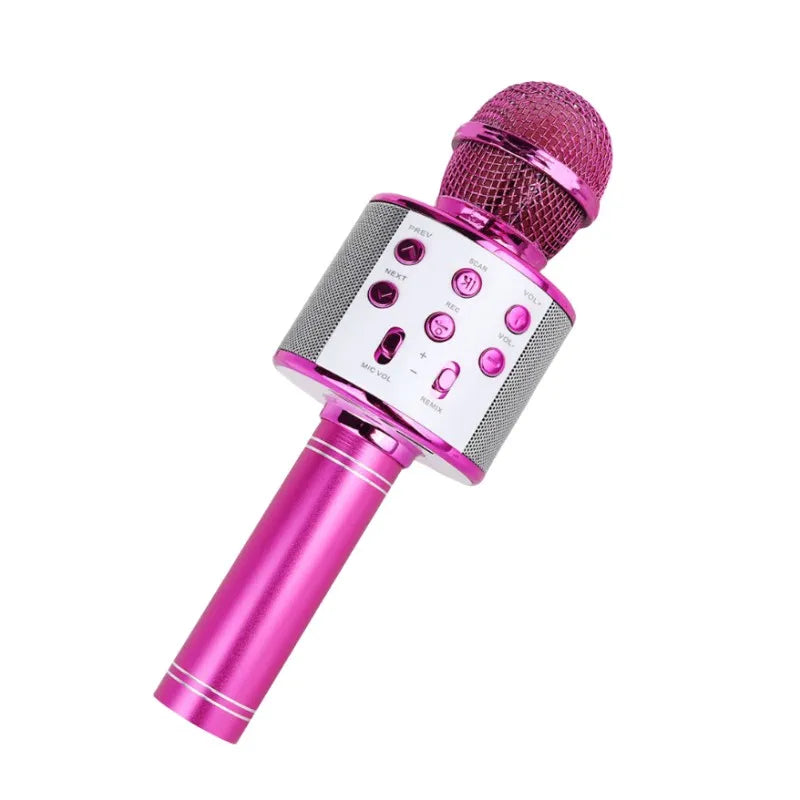 Handheld Wireless Bluetooth Karaoke Machine Microphone For Kids