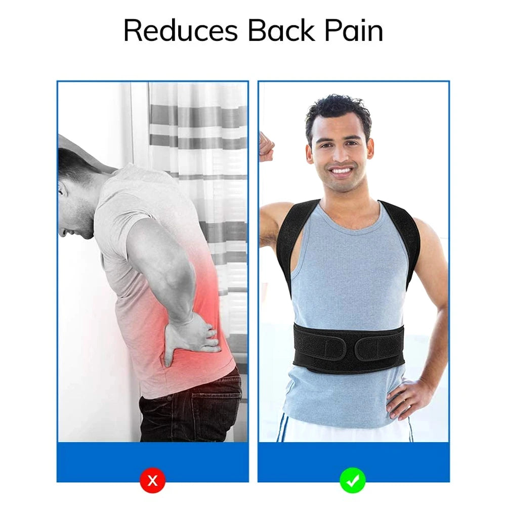 Back Brace Posture Corrector for Women & Men, Back Straightener