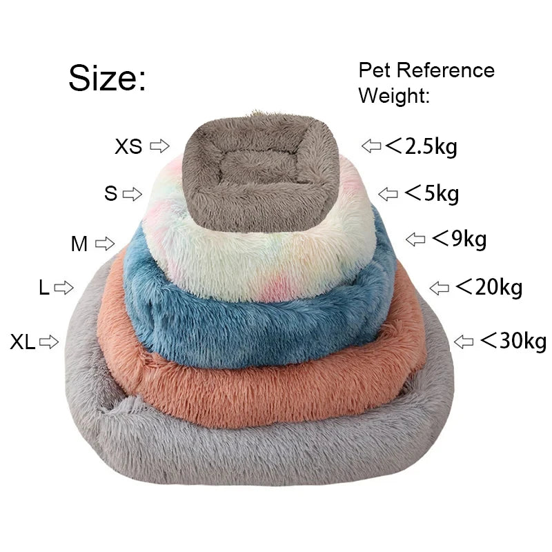 Rectangle Plush Dog Bed Winter Warm Mat Small Medium Big