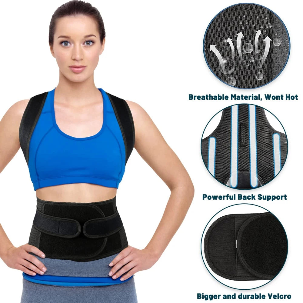 Back Brace Posture Corrector for Women & Men, Back Straightener