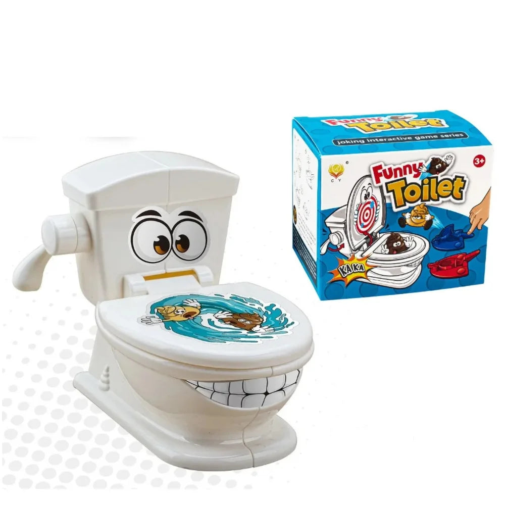 Mini Toilet Anti Stress Toys Two Person Interactive Catapult Toilet