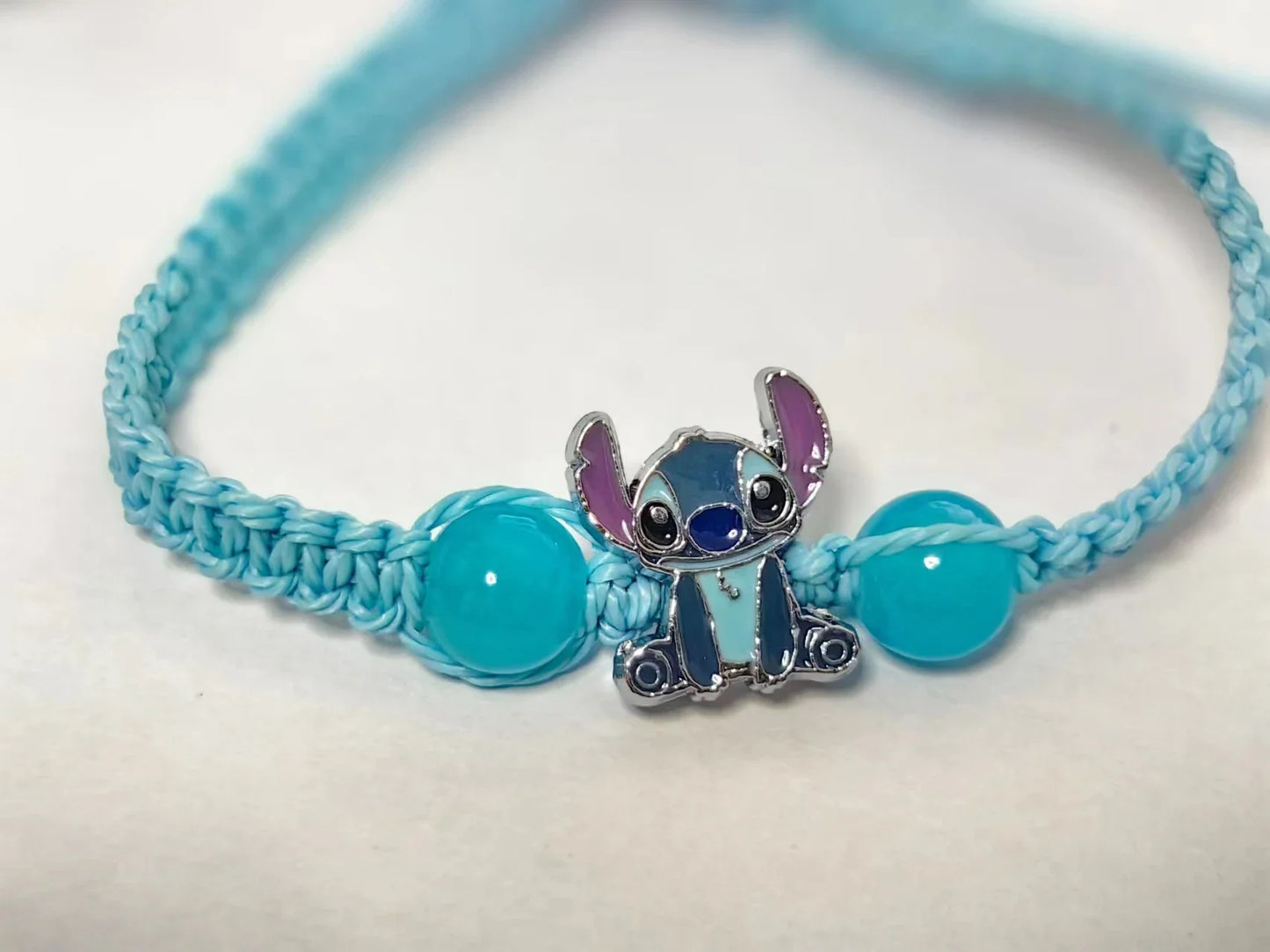 New Disney Stitch Woman Bracelet Cartoon Lilo & Stitch Anime Figure Print Cute Wristand