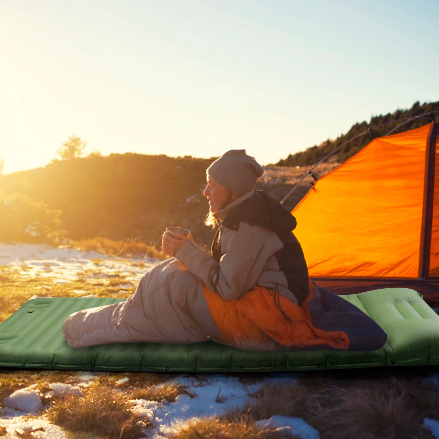 Outdoor Camping Inflatable Mattress - TotalWellnessMarketplace