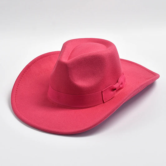 Big Wide Brim Felt Fedora Hat for Women