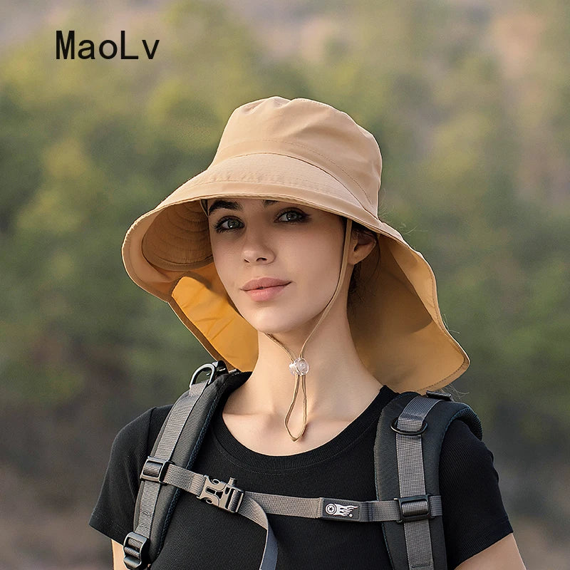 Summer Hats for Women Outdoor UV Anti Neck Protection - TotalWellnessMarketplace