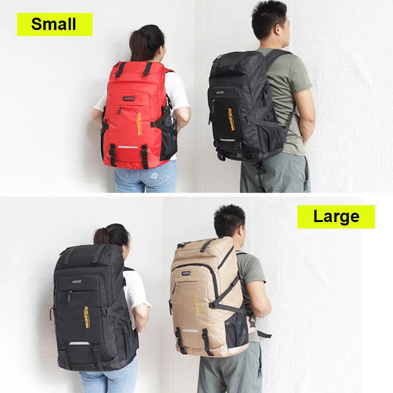 80L 50L Outdoor Backpack Men's Women's Travel Luggage Rucksack Sports Climbing Camping Hiking