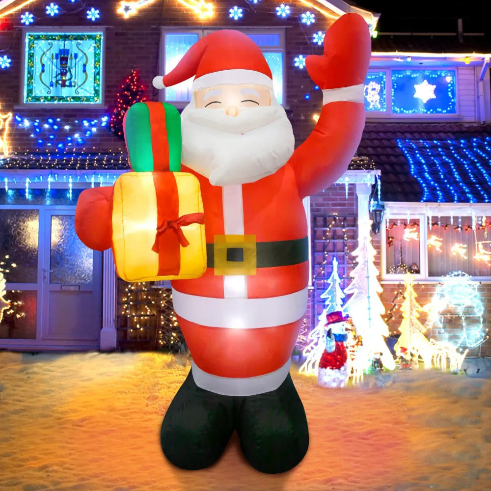 1.5M/5FT Christmas Inflatable Santa Claus Outdoor Decoration for Yard, Weatherproof