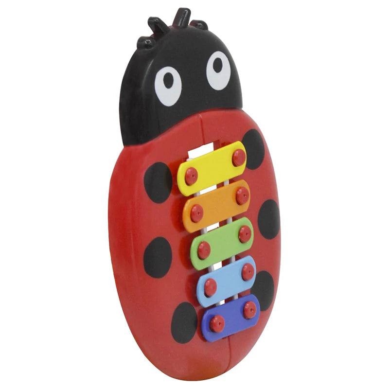 Musical Toys Wooden Percussion Kids Music Instrument Cute Cartoon Inset Beetle