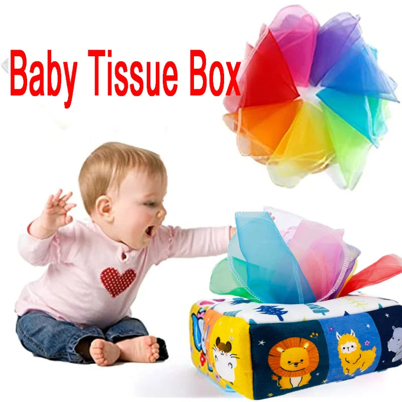 Montessori Toys Magic Tissue Box Baby Educational Learning Activity Sensory Toy