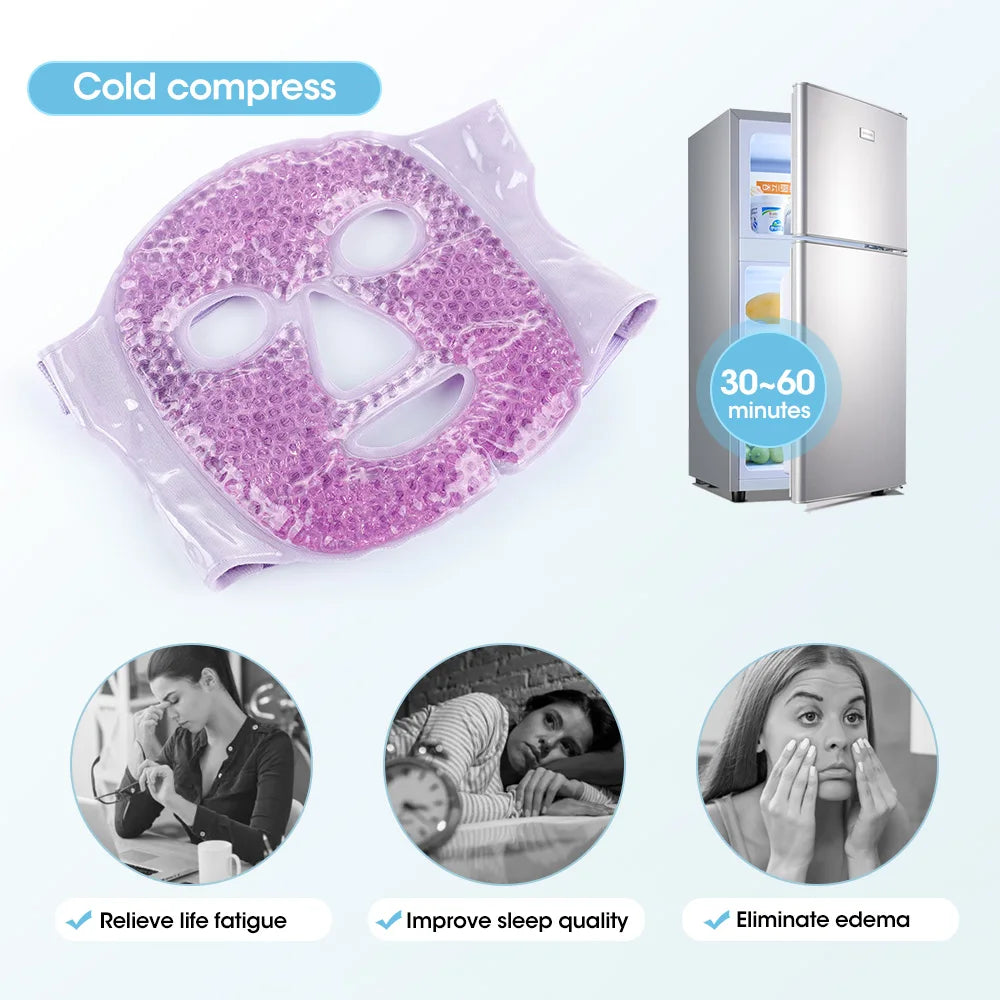 Cold Gel Face Mask Beauty Ice Compress A - TotalWellnessMarketplace