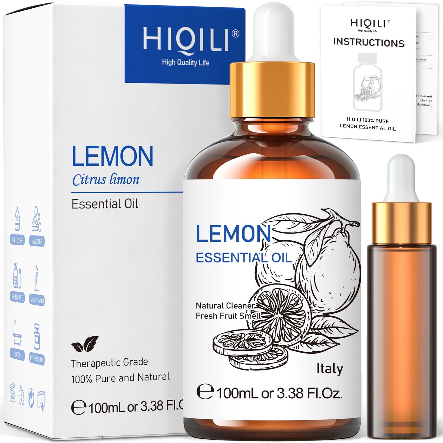 100ML Lemon Essential Oils for Diffuser