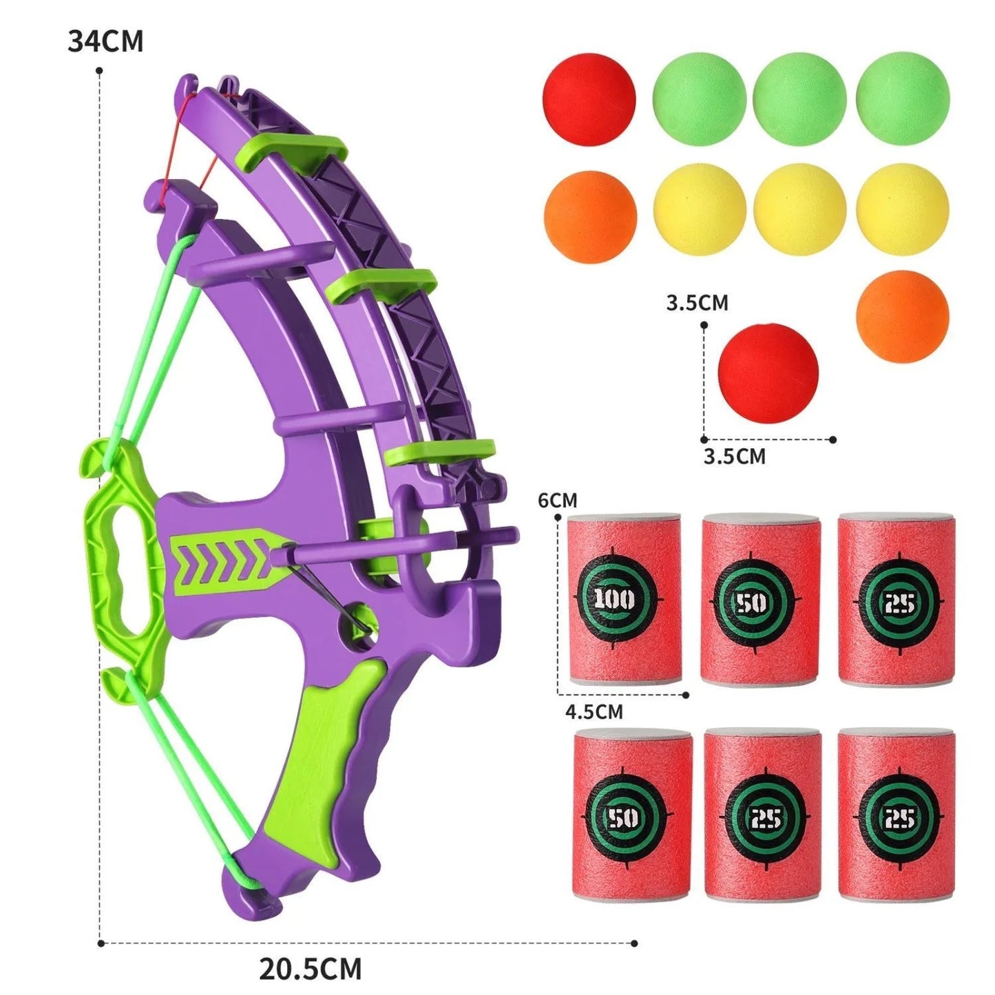 Montessori Throw Sport Slingshot Target Sticky Ball Dartboard