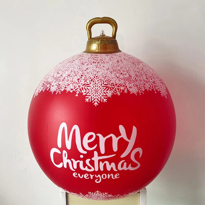 Christmas Inflatable Balloon Round PVC Large Christmas Balloon