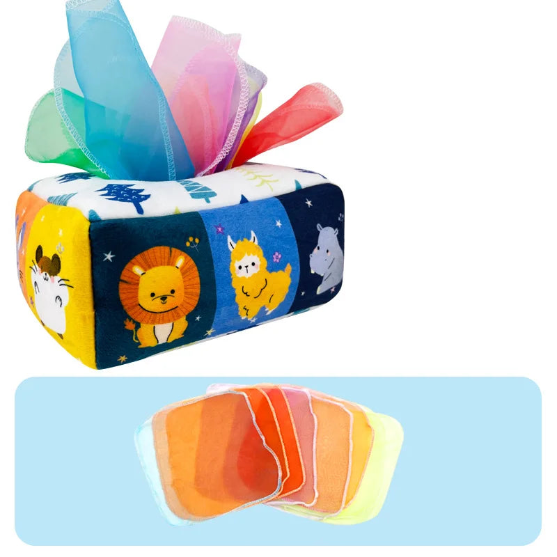 Montessori Toys Magic Tissue Box Baby Educational Learning Activity Sensory Toy