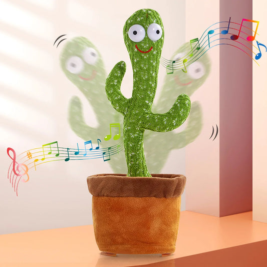 Rechargeable Dancer Cactus Glowing Dancing Electronic Plush Toys